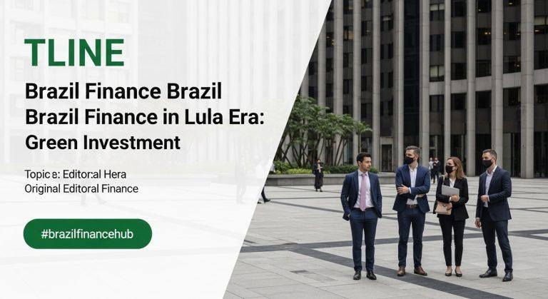 Brazilian finance analysis on Lula era green investments with charts and cityscape