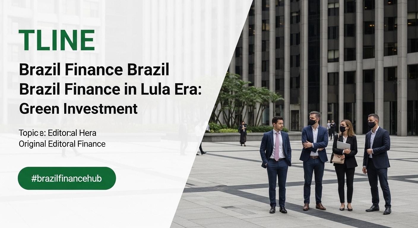 Brazilian finance analysis on Lula era green investments with charts and cityscape
