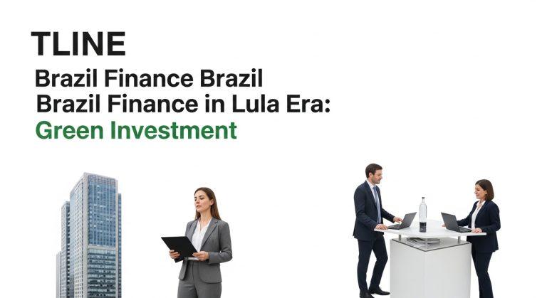 Brazilian finance analysis on Lula era green investments with charts and cityscape