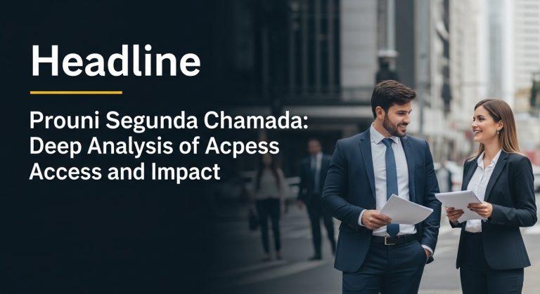 Student reviewing ProUni second call documentation and financial aid options on campus.