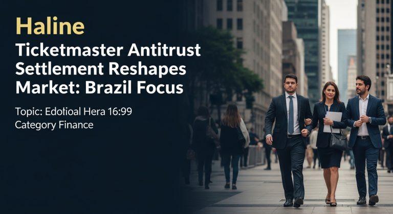 Brazil-focused analysis on Ticketmaster antitrust settlement and market impact.