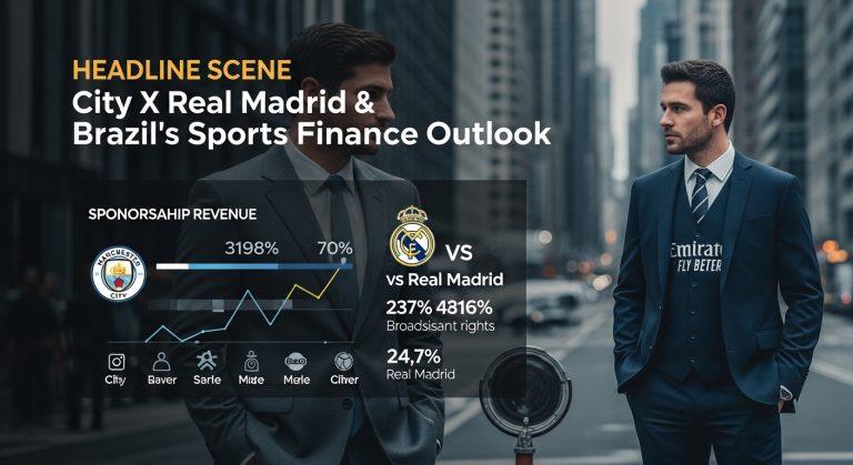 Graphic: City x Real Madrid impact on Brazil's sports finance and sponsorship landscape.